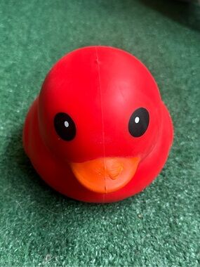 Sunny days squishy red duck